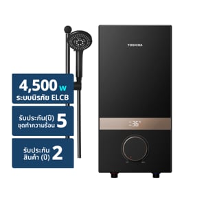 pdc_โตชิบา เครื่องทำน้ำอุ่น 4500 วัตต์ รุ่น TWH-45EMCNTH(K)-KB