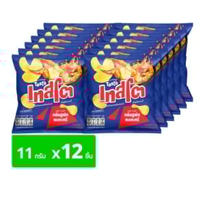 pdc_เทสโต มันฝรั่งแท้ทอดกรอบชนิดแผ่นหยัก รสปูผัดผงกะหรี่ 11 ก. แพ็ค 12