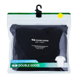 pdc_ห่านคู่ เสื้อคอกลม Air Mesh สีดำ ขนาด XL