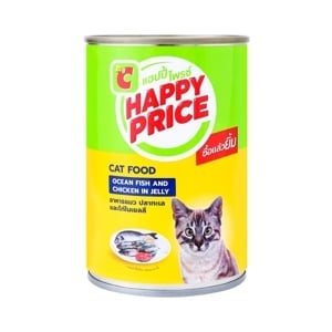 pdc_บิ๊กซี แฮปปี้ ไพรซ์ อาหารแมว รสปลาทะเลและไก่ในเยลลี่ 400 ก.