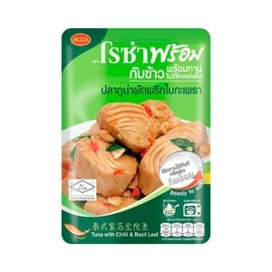 pdc_โรซ่า ทูน่าผัดพริกใบกะเพรา ข้าวพร้อมทาน 105 ก.