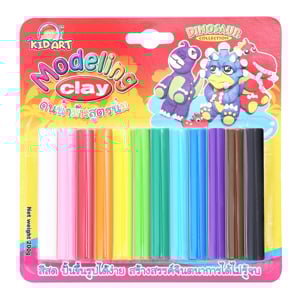 pdc_คิด อาร์ท ดินน้ำมันสูตรนิ่ม 12 สี 200 ก.