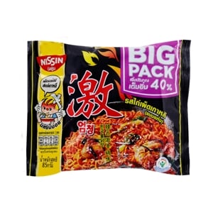 pdc_นิสชิน บิ๊กแพ็ค บะหมี่กึ่งสำเร็จรูป รสไก่เผ็ดเกาหลี (แบบแห้ง) 85 ก.