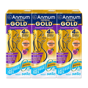 pdc_เเอนมัม มาเทอร์น่า โกลด์ แลคโตสฟรี ยูเอชที รสจืด 180 มล. x 3 ชิ้น