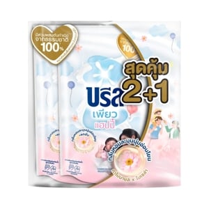 pdc_บรีส น้ำยาซักผ้าสูตรเข้มข้น เพียว แฮปปี้ 550 มล. แพ็ค 2+1