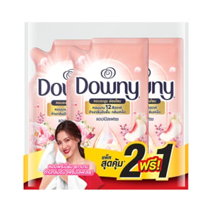 pdc_ดาวน์นี่ น้ำยาปรับผ้านุ่มสูตรเข้มข้น กลิ่นหอมแอปเปิ้ลเฟรช 470 มล. x 2+1 ชิ้น