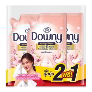 pdc_ดาวน์นี่ น้ำยาปรับผ้านุ่มสูตรเข้มข้น กลิ่นหอมแอปเปิ้ลเฟรช 470 มล. x 2+1 ชิ้น