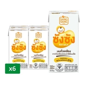 pdc_ซังซัง นมถั่วเหลืองยูเอชที น้ำตาลน้อยกว่า 2% 300 มล. แพ็ค 6