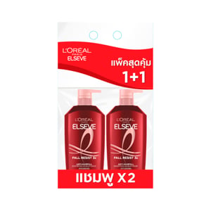pdc_ลอรีอัล ปารีส เอลแซฟ ฟอล รีซิสท์ แอนไท-แฮร์ฟอล แชมพู 400 มล. แพ็ค 2