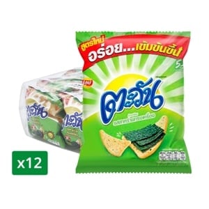 pdc_ตะวัน ขนมอบกรอบ รสสาหร่ายทรงเครื่อง 14 ก. แพ็ค 12