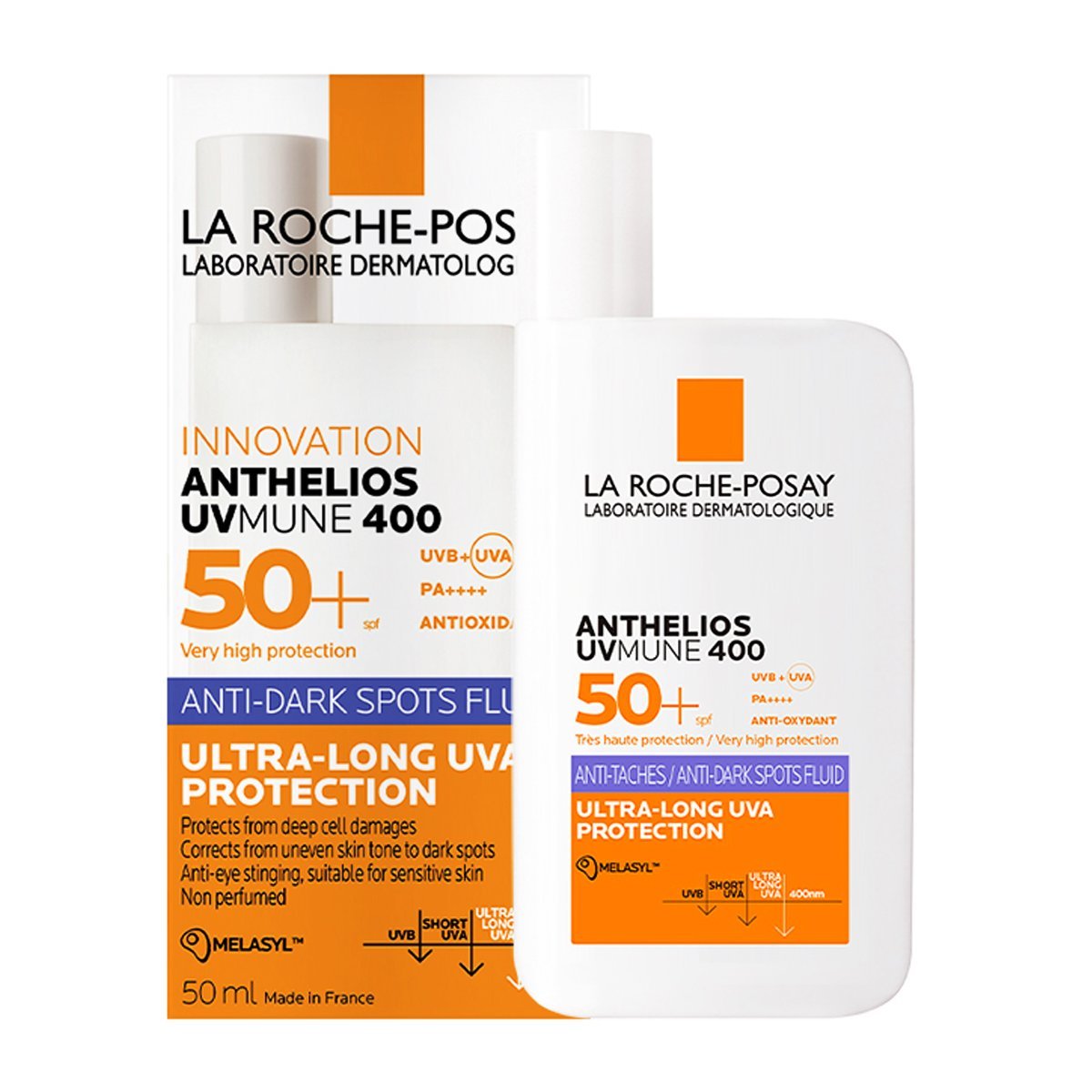 pdc_ลาโรช-โพเซย์ แอนเทลิโอส ยูวีมูน400 SPF50+ PA++++ แอนไท-ดาร์ก สปอต ฟลูอิด 50 มล.
