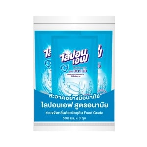 pdc_ไลปอนเอฟ ผลิตภัณฑ์ล้างจาน สูตรอนามัย 500 มล. แพ็ค 3