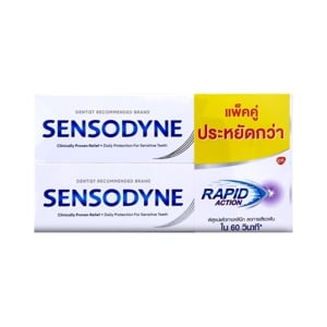 pdc_เซ็นโซดายน์ ยาสีฟัน แรพพิด แอคชั่น 100 ก. แพ็คคู่