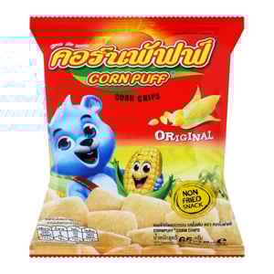 pdc_คอร์นพัฟฟ์ ขนมข้าวโพดอบกรอบ รสดั้งเดิม 65 ก.