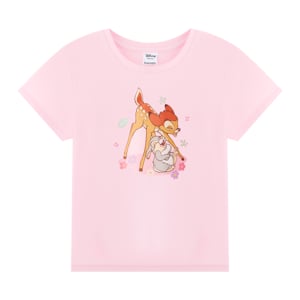pdc_เบสิโค x ดิสนีย์ เสื้อยืดพิมพ์ลายแบมบี้ สำหรับเด็กหญิง รุ่น BMTN2507LG003 สีชมพู