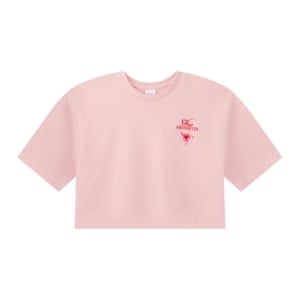 pdc_เบสิโค เสื้อยืดตัวสั้น สำหรับผู้หญิง รุ่น FASL25Q2LC017 สีชมพู