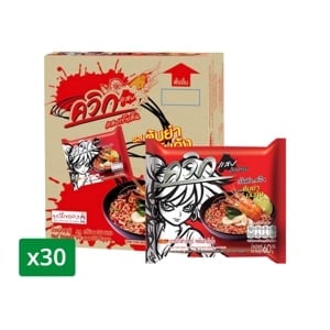 pdc_ไวไว ควิก แสบ บะหมี่กึ่งสำเร็จรูป รสต้มยำมันกุ้ง บรรจุ 60 ก. X 30 ซอง