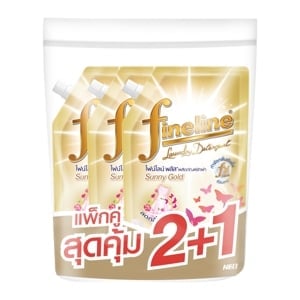 pdc_ไฟน์ไลน์ น้ำยาซักผ้าพลัส ทอง 550 มล. แพ็ค 2+1 ชิ้น