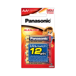 pdc_พานาโซนิค ถ่านอัลคาไลน์ ขนาด AA แพ็ค 4 ก้อน