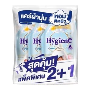 pdc_ไฮยีน เอ็กซ์เพิร์ท แคร์ น้ำยาปรับผ้านุ่มสูตรเข้มข้นพิเศษ มอร์นิ่ง ฮัก 480 มล. แพ็ค 2+1