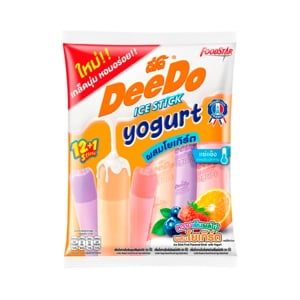 pdc_ดีโด้ เครื่องดื่มหวานเย็นกลิ่นผลไม้ผสมโยเกิร์ต 35 มล. แพ็ค 12+1