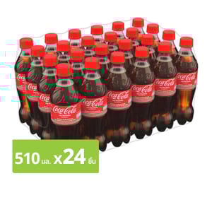 pdc_โค้ก น้ำอัดลม รสออริจินัล สูตรน้ำตาลน้อยกว่า 510 มล. x 24 ชิ้น