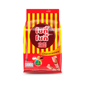pdc_โชกี้โชกี้ ขนมช็อกโกแลตผสมเม็ดมะม่วงหิมพานต์ 4 ก. แพ็ค 100
