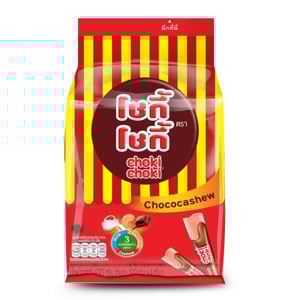 pdc_โชกี้โชกี้ ขนมช็อกโกแลตผสมเม็ดมะม่วงหิมพานต์ 4 ก. แพ็ค 100