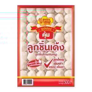 pdc_ซูเปอร์เชฟ ลูกชิ้นเด้ง (ไก่ผสมหมู) 500 ก.
