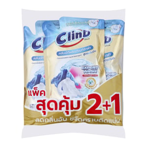 pdc_คลีนน์ดี แชมเปญ เฟรช ผลิตภัณฑ์ซักผ้าชนิดน้ำ สูตรเข้มข้น 550 มล. x 3 ชิ้น