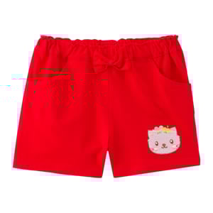 pdc_เบสิโค กางเกงขาสั้น สำหรับเด็กผู้หญิง รุ่น BKAS2510TG09 สีแดง