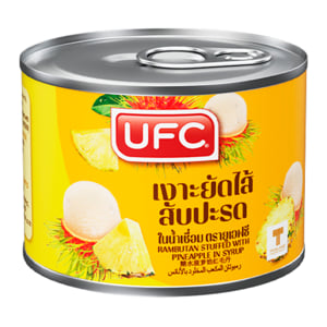 pdc_ยูเอฟซี เงาะสอดไส้สับปะรดในน้ำเชื่อม 170 ก.