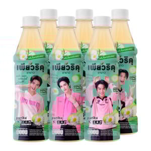 pdc_เพียวริคุ น้ำเก๊กฮวยขาวผสมชาขาว กลิ่นวินเทอร์เมลอน 350 มล. x 6 ขวด (สินค้าคละแบบ ไม่สามารถเลือกได้)