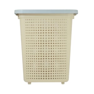 pdc_ดีเคดับบลิว ตะกร้าผ้าล้อลาก รุ่น HH-1226 สีเบจ