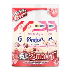 pdc_คอมฟอร์ท โคเรียน น้ำยาปรับผ้านุ่ม กลิ่นเชอร์รี วานิลลา 470 มล. แพ็ค 2+1