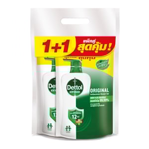 pdc_เดทตอล เจลอาบน้ำ แอนตี้แบคทีเรีย สูตรออริจินัล ถุงเติม 370 มล. แพ็ค 2