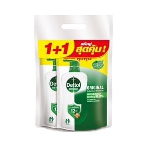 pdc_เดทตอล เจลอาบน้ำ แอนตี้แบคทีเรีย สูตรออริจินัล ถุงเติม 370 มล. แพ็ค 2