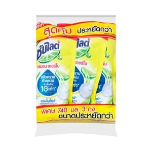 pdc_ซันไลต์ เลมอน เทอร์โบ น้ำยาล้างจาน 740 มล. แพ็ค 3