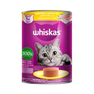 pdc_วิสกัส อาหารแมวชนิดกระป๋อง สำหรับแมวโต รสปลาซาร์ดีนบด 400 ก.