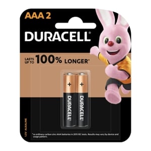 pdc_ดูราเซลล์ ถ่านอัลคาไลน์ 1.5V รุ่น MN2400B2 ขนาด AAA x 2 ก้อน