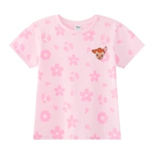 pdc_ดิสนีย์ เสื้อยืด พิมพ์ลายกวางน้อยแบมบี้ สำหรับเด็กผู้หญิง รุ่น BMTN2507LG008 สีชมพู
