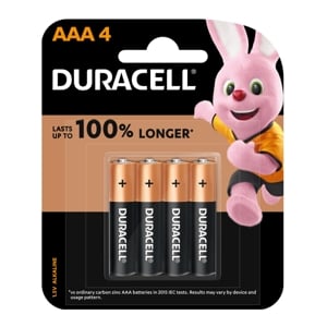 pdc_ดูราเซลล์ ถ่านอัลคาไลน์ 1.5V ขนาด AAA x 4 ก้อน