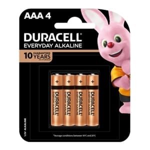 pdc_ดูราเซลล์ ถ่านอัลคาไลน์ 1.5V รุ่น MN2400-LR03 ขนาด AAA x 4 ก้อน