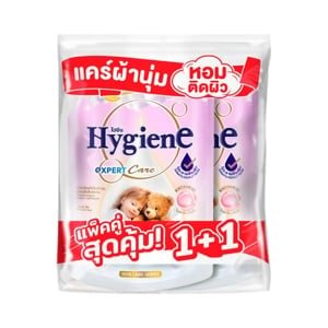 pdc_ไฮยีน เอ็กซ์เพิร์ท แคร์ น้ำยาปรับผ้านุ่มสูตรเข้มข้นพิเศษ ดรีมมี่ ฮัก 1000 มล. แพ็ค 1+1