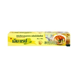 pdc_เอ็มแรป ฟิล์มยืดถนอมอาหาร พร้อมใบมีดสไลด์ ขนาด 30 ซม. ยาว 100 ม.