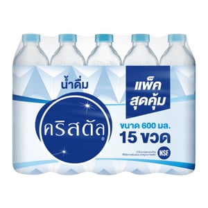 pdc_คริสตัล น้ำดื่ม 600 มล. แพ็ค 15