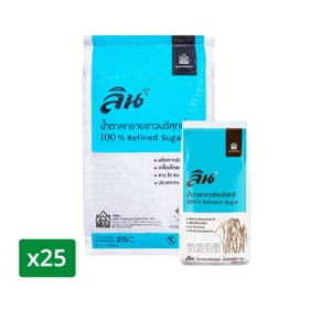 pdc_ลิน น้ำตาลทรายขาวบริสุทธิ์ 1 กก. แพ็ค 25