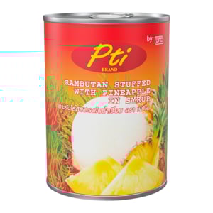 pdc_พีทีไอ เงาะสอดไส้สับปะรดในน้ำเชื่อม 565 ก.