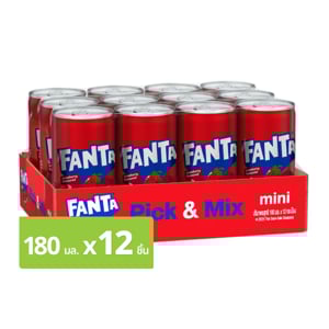 pdc_แฟนต้า น้ำอัดลม น้ำแดง 180 มล. x 12 ชิ้น