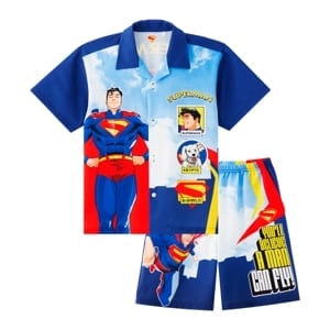 pdc_ซูเปอร์แมน ชุดเสื้อฮาวายเด็กชาย รุ่น FMAR2505LB028 สีฟ้า